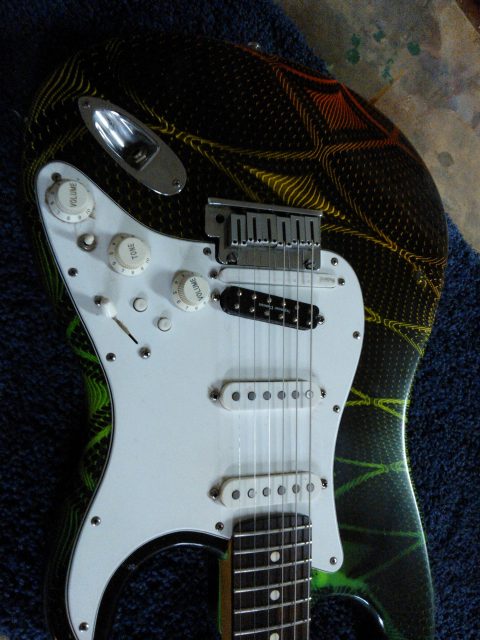 Custom electric guitar. Built by William Gelvin, Gelvin Guitars