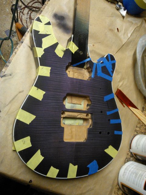 Handbuilt custom electric guitar. Built by William Gelvin, Gelvin Guitars