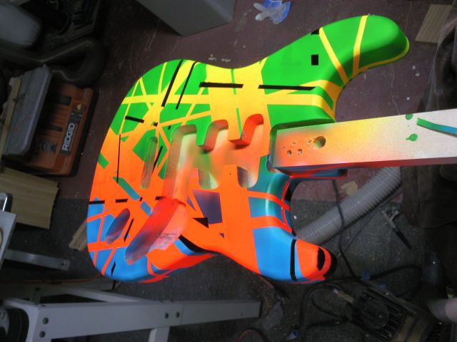 Handmade electric guitar. Built by William Gelvin, Gelvin Guitars