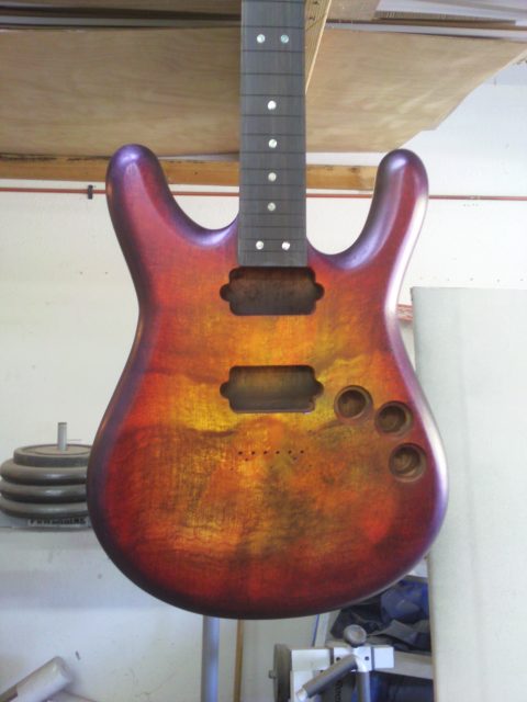 Electric guitar built from scratch. Built by William Gelvin, Gelvin Guitars