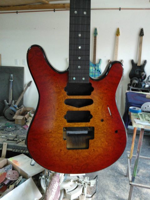 Electric guitar built from scratch. Built by William Gelvin, Gelvin Guitars