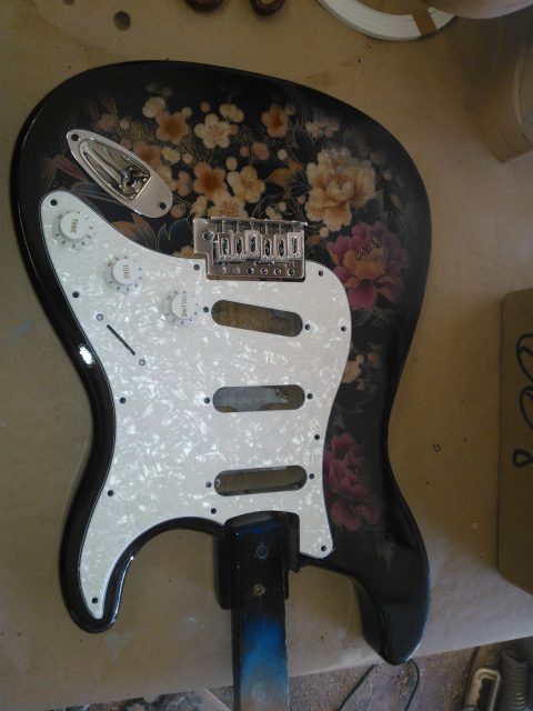 Custom electric guitar. Built by William Gelvin, Gelvin Guitars