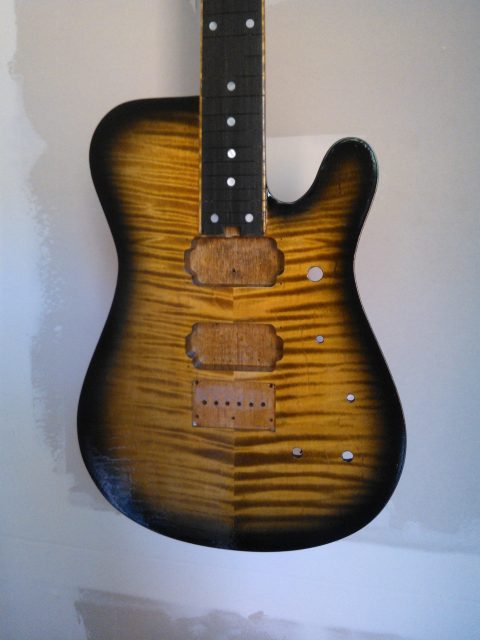 Handbuilt custom electric guitar. Built by William Gelvin, Gelvin Guitars