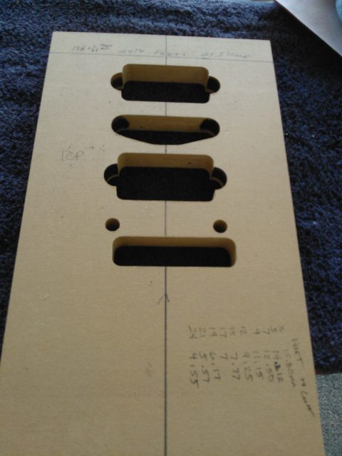 Custom guitar, body and neck detail. Built by William Gelvin, Gelvin Guitars