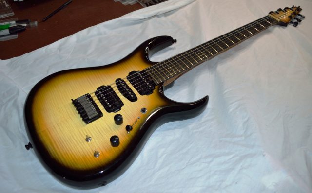 Electric guitar built from scratch. Built by William Gelvin, Gelvin Guitars