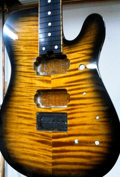 Electric guitar built from scratch. Built by William Gelvin, Gelvin Guitars