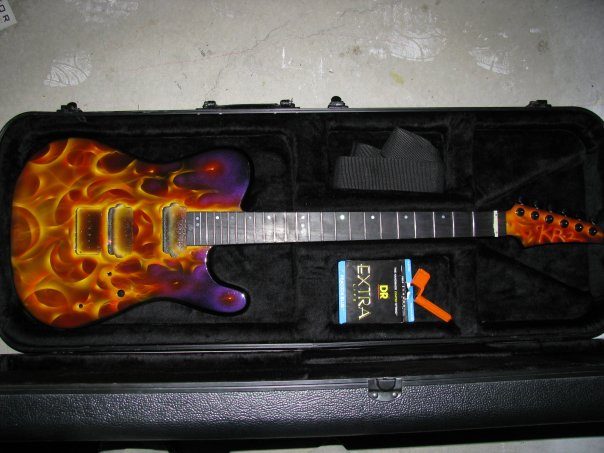 Custom electric guitar. Built by William Gelvin, Gelvin Guitars