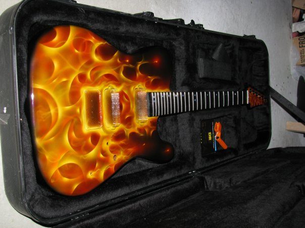 Handbuilt custom electric guitar. Built by William Gelvin, Gelvin Guitars