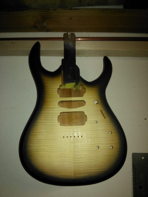 Electric guitar built from scratch. Built by William Gelvin, Gelvin Guitars