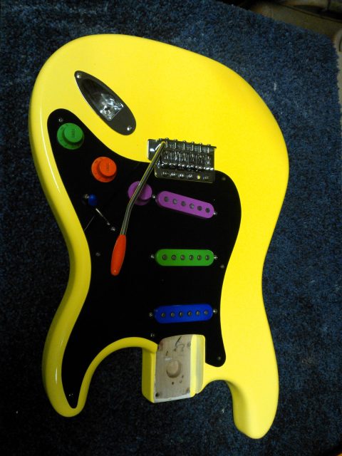 Custom electric guitar. Built by William Gelvin, Gelvin Guitars