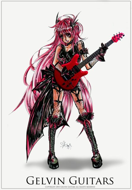 Handmade electric guitar. Built by William Gelvin, Gelvin Guitars