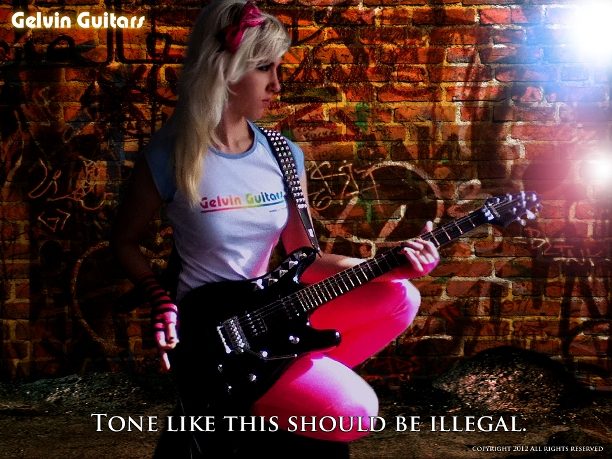Custom electric guitar. Built by William Gelvin, Gelvin Guitars