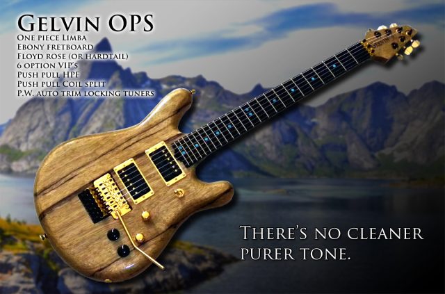 Electric guitar built from scratch. Built by William Gelvin, Gelvin Guitars