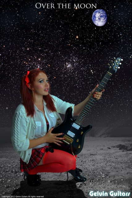 Handbuilt custom electric guitar. Built by William Gelvin, Gelvin Guitars