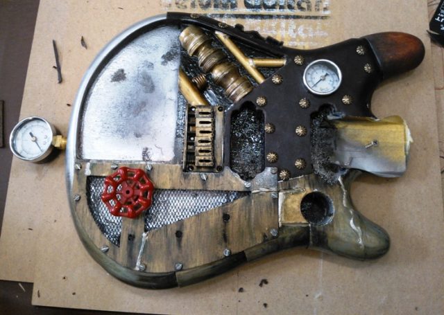 Handmade electric guitar. Built by William Gelvin, Gelvin Guitars