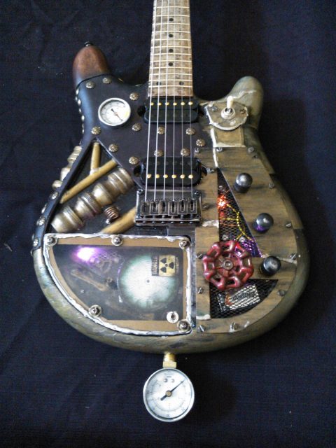 Custom electric guitar. Built by William Gelvin, Gelvin Guitars