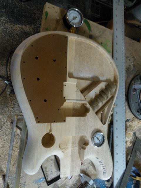 Custom electric guitar. Built by William Gelvin, Gelvin Guitars