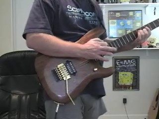 Custom electric guitar. Built by William Gelvin, Gelvin Guitars