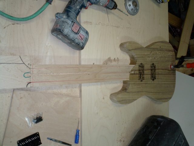 Handbuilt custom electric guitar. Built by William Gelvin, Gelvin Guitars