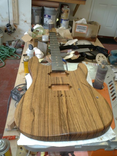 Handmade electric guitar. Built by William Gelvin, Gelvin Guitars