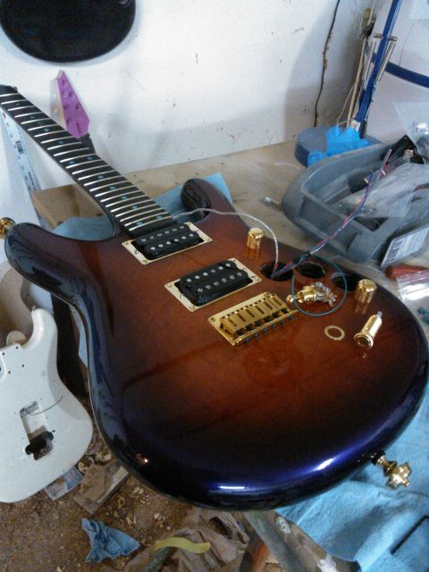 Handmade electric guitar. Built by William Gelvin, Gelvin Guitars