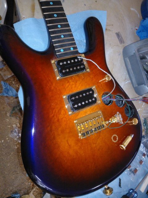 Electric guitar built from scratch. Built by William Gelvin, Gelvin Guitars