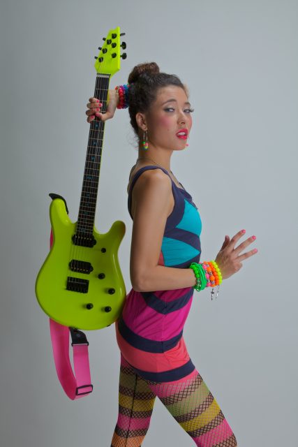 Custom electric guitar, studio photo. Built by William Gelvin, Gelvin Guitars