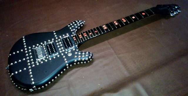 Custom electric guitar. Built by William Gelvin, Gelvin Guitars