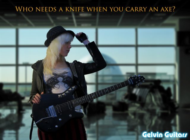 Handmade electric guitar. Built by William Gelvin, Gelvin Guitars