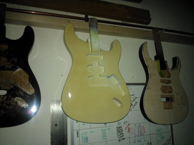 Custom electric guitar. Built by William Gelvin, Gelvin Guitars