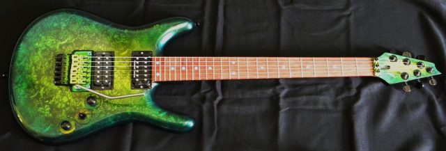 Handbuilt custom electric guitar. Built by William Gelvin, Gelvin Guitars
