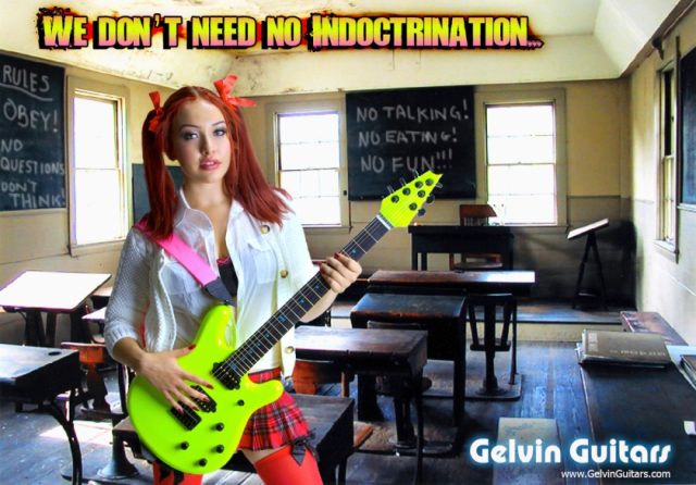 Handbuilt custom electric guitar. Built by William Gelvin, Gelvin Guitars
