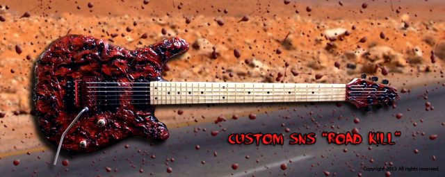 Handmade electric guitar. Built by William Gelvin, Gelvin Guitars