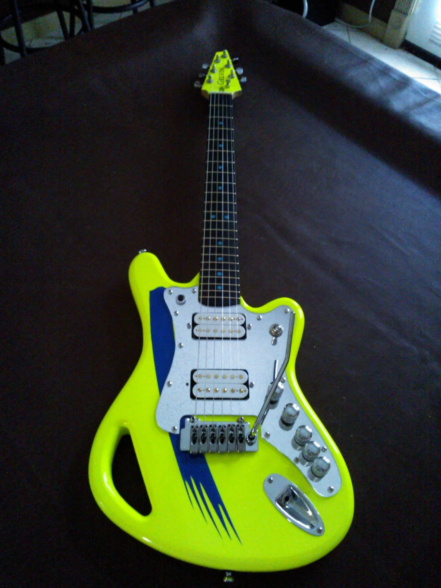 Dale Bozzio SSM guitar during final assembly