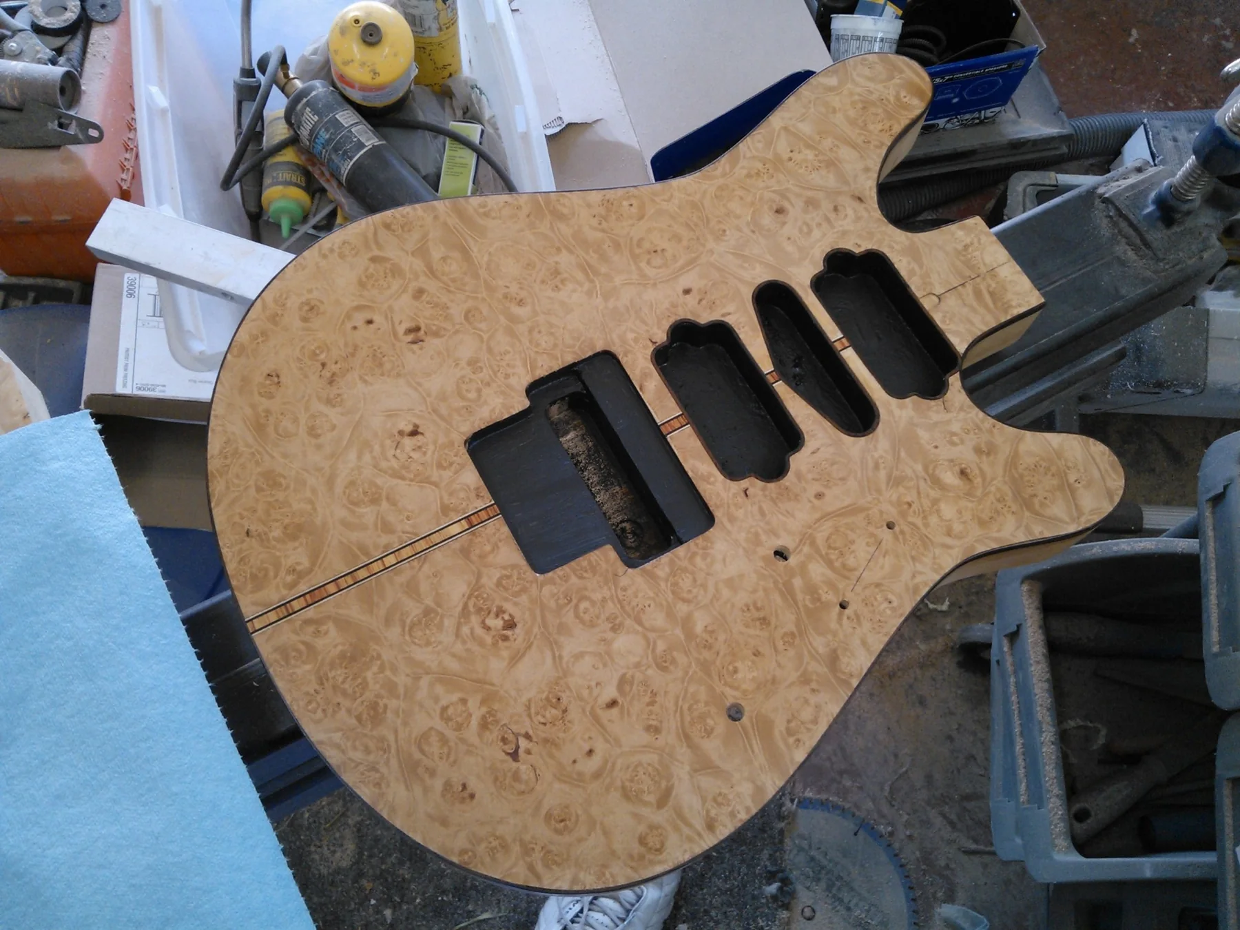 Early burl veneer concept that became the basis for the JG 2.0